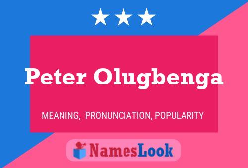 Póster del nombre Peter Olugbenga