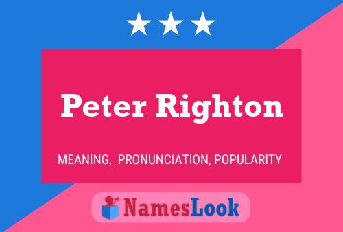 Póster del nombre Peter Righton