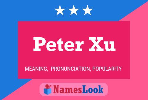 Póster del nombre Peter Xu