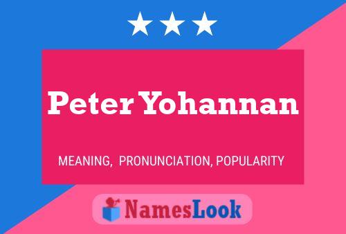 Póster del nombre Peter Yohannan