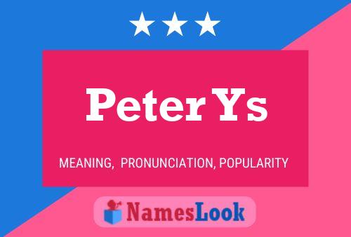 Póster del nombre Peter Ys