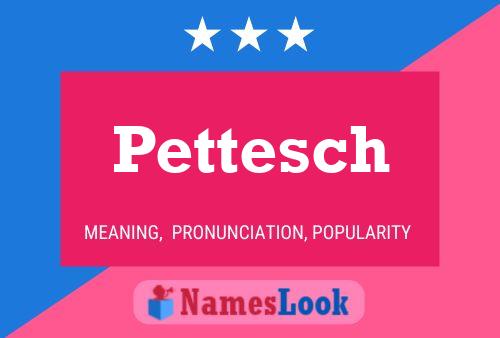 Póster del nombre Pettesch