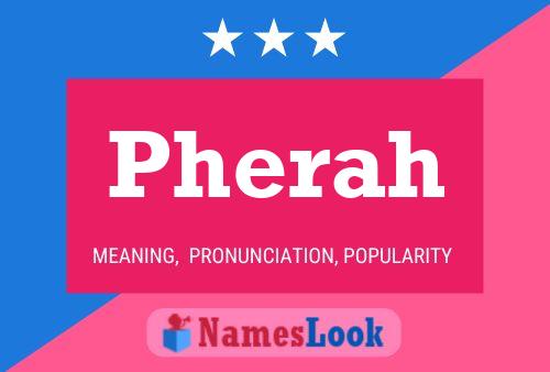 Póster del nombre Pherah