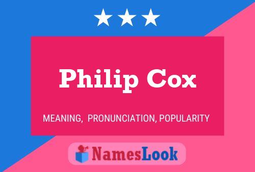 Póster del nombre Philip Cox