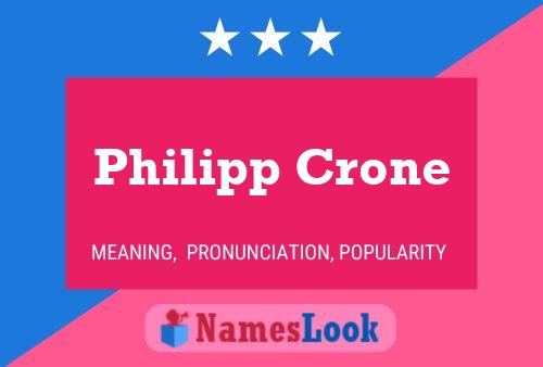 Póster del nombre Philipp Crone