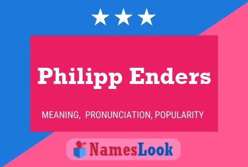 Póster del nombre Philipp Enders