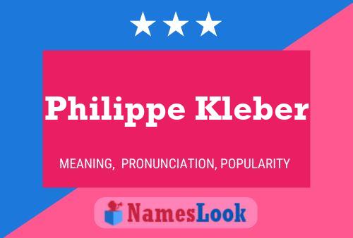 Póster del nombre Philippe Kleber