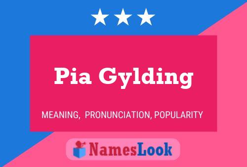 Póster del nombre Pia Gylding