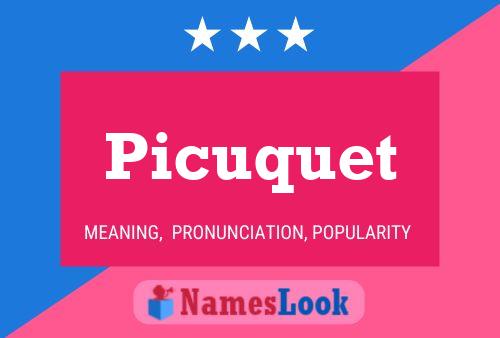 Póster del nombre Picuquet