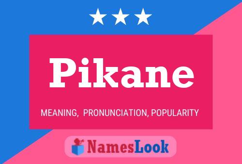 Póster del nombre Pikane