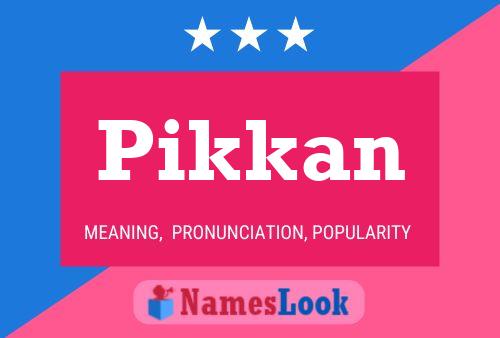 Póster del nombre Pikkan