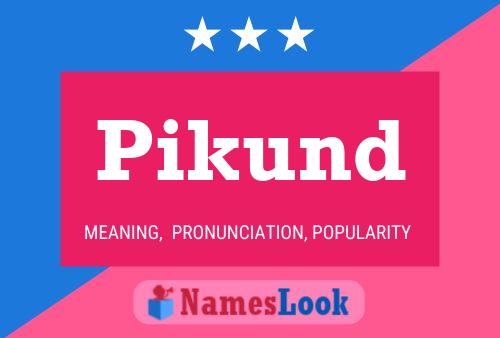 Póster del nombre Pikund