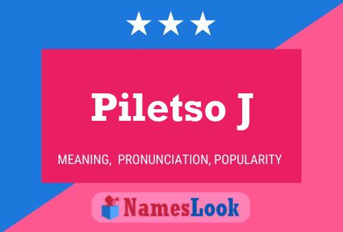 Póster del nombre Piletso J