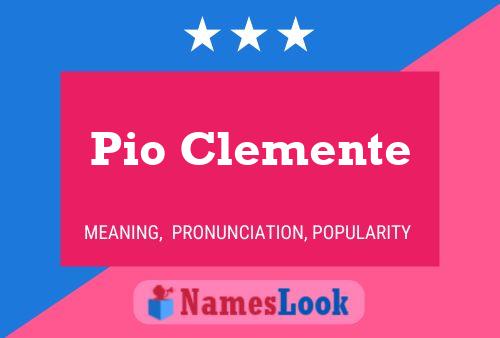 Póster del nombre Pio Clemente