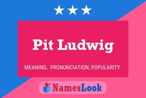 Póster del nombre Pit Ludwig