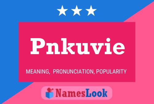 Póster del nombre Pnkuvie