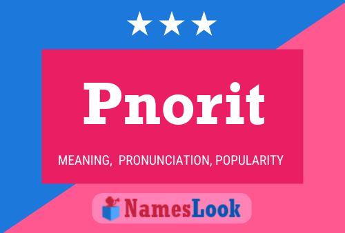 Póster del nombre Pnorit