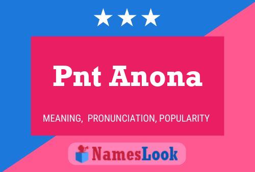 Póster del nombre Pnt Anona