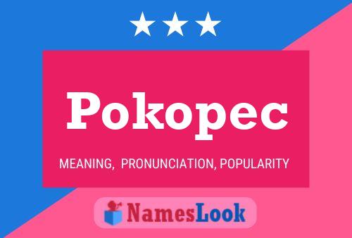 Póster del nombre Pokopec