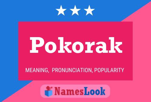 Póster del nombre Pokorak