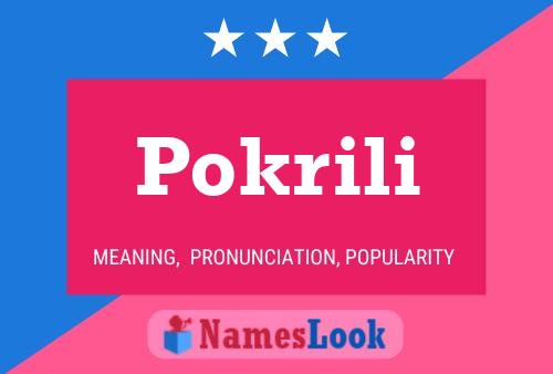 Póster del nombre Pokrili