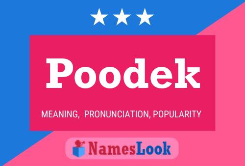 Póster del nombre Poodek