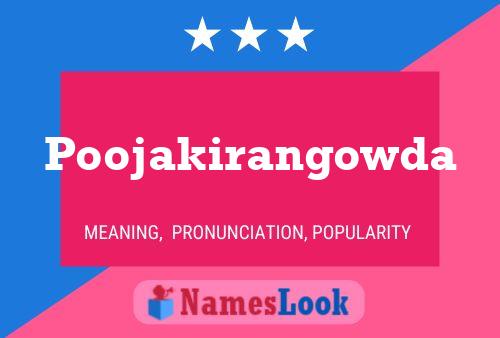 Póster del nombre Poojakirangowda