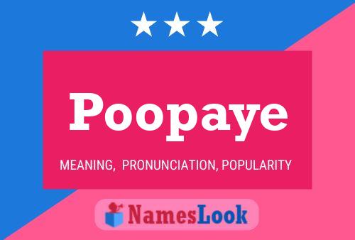 Póster del nombre Poopaye