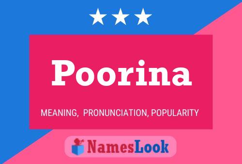 Póster del nombre Poorina