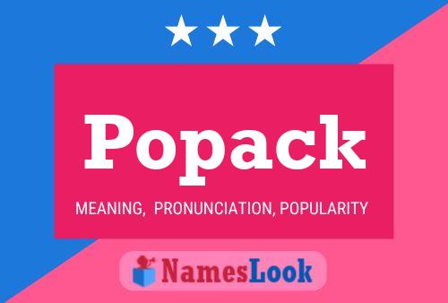 Póster del nombre Popack