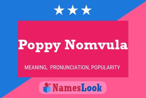 Póster del nombre Poppy Nomvula