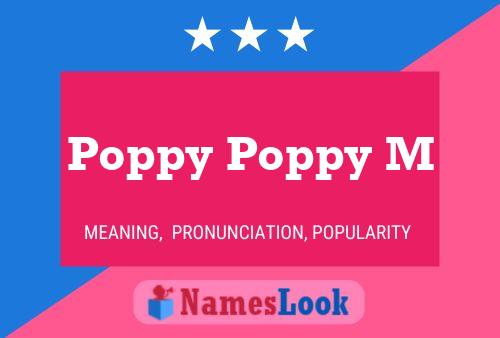 Póster del nombre Poppy Poppy M