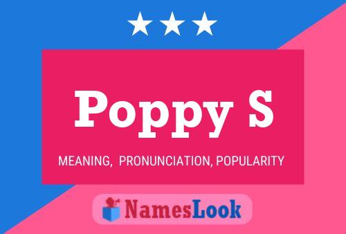 Póster del nombre Poppy S