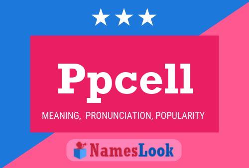 Póster del nombre Ppcell