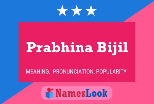 Póster del nombre Prabhina Bijil