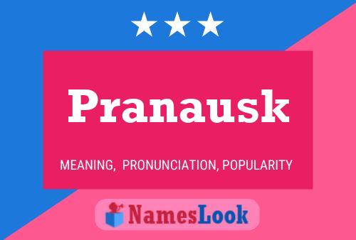 Póster del nombre Pranausk