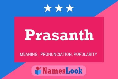 Póster del nombre Prasanth