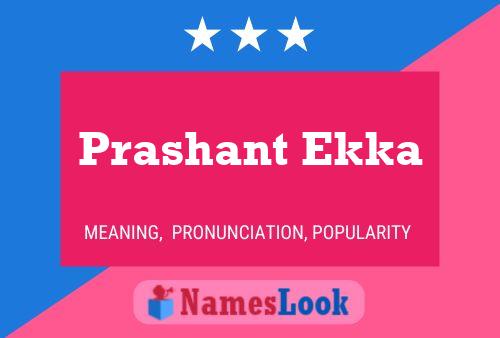 Póster del nombre Prashant Ekka