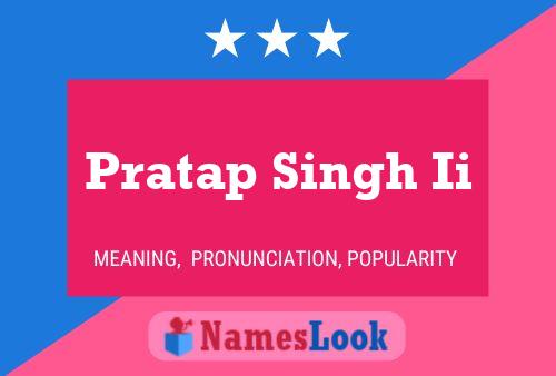 Póster del nombre Pratap Singh Ii