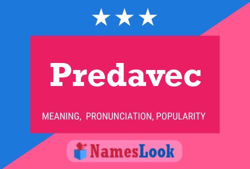 Póster del nombre Predavec