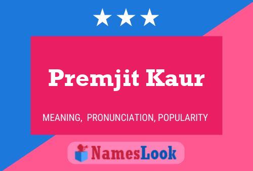 Póster del nombre Premjit Kaur