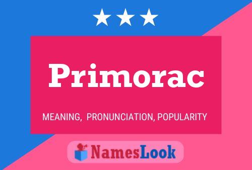 Póster del nombre Primorac