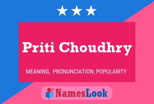 Póster del nombre Priti Choudhry