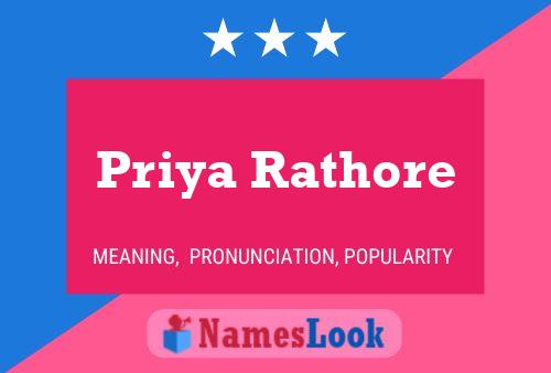 Póster del nombre Priya Rathore