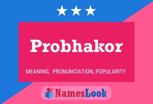 Póster del nombre Probhakor