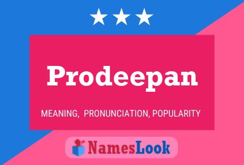 Póster del nombre Prodeepan