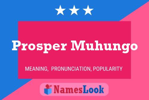 Póster del nombre Prosper Muhungo