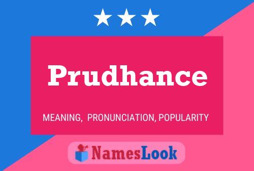 Póster del nombre Prudhance