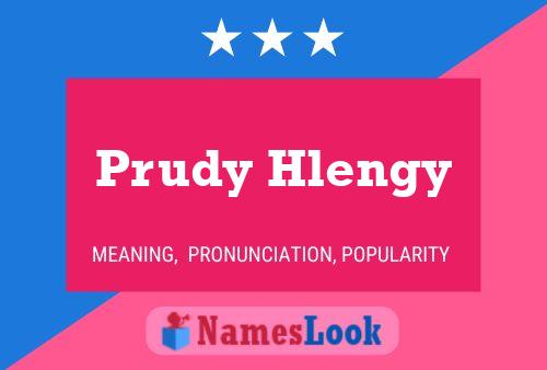 Póster del nombre Prudy Hlengy