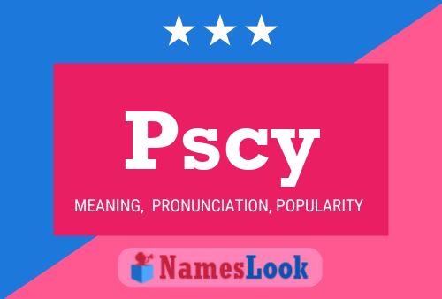 Póster del nombre Pscy